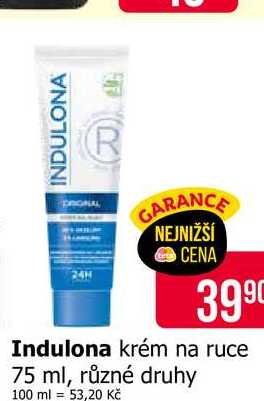 Indulona krém na ruce 75 ml, různé druhy
