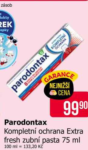 Parodontax Kompletní ochrana Extra fresh zubní pasta 75 ml 