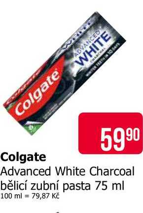 Colgate Advanced White Charcoal bělicí zubní pasta 75 ml 