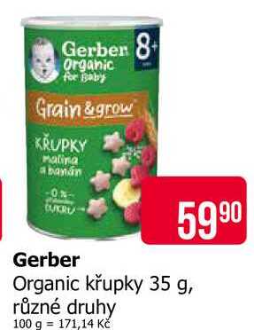 Gerber Organic křupky 35 g