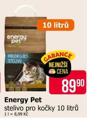 Energy Pet stelivo pro kočky 10 litrů 