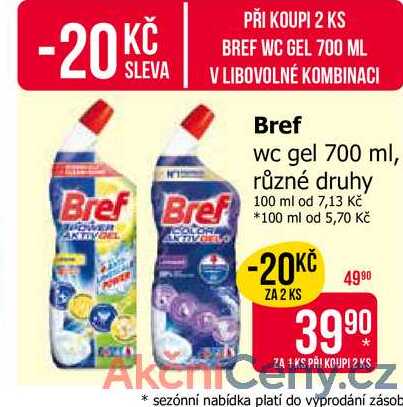 Bref wc gel 700 ml