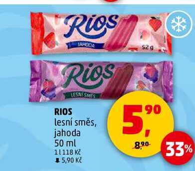 RIOS lesní směs, jahoda, 50 ml  