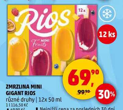 ZMRZLINA MINI GIGANT RIOS různé druhy, 12x 50 ml  
