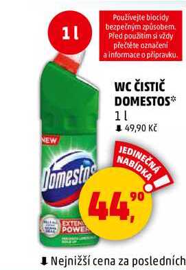 WC ČISTIČ DOMESTOS, 1 l 