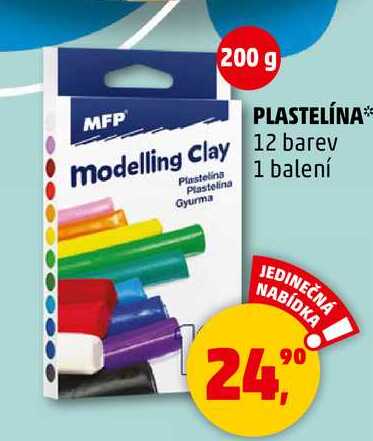 PLASTELÍNA, 12 barev