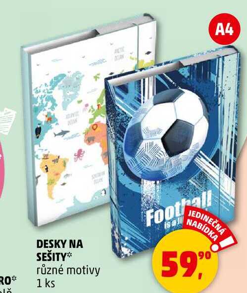 DESKY NA SEŠITY různé motivy, 1 ks