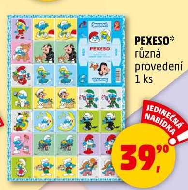 PEXESO různá provedení, 1 ks 