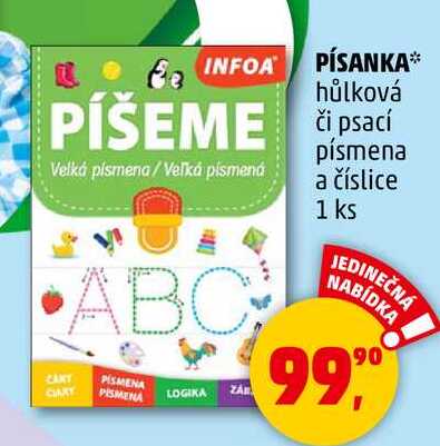 PÍSANKA hůlková či psací písmena a číslice, 1 ks