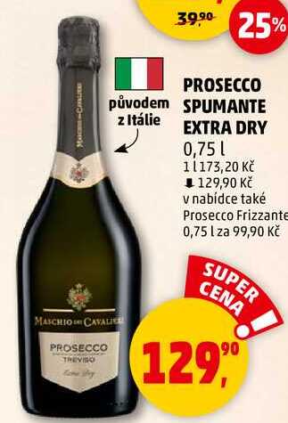 PROSECCO SPUMANTE EXTRA DRY, 0,75 l