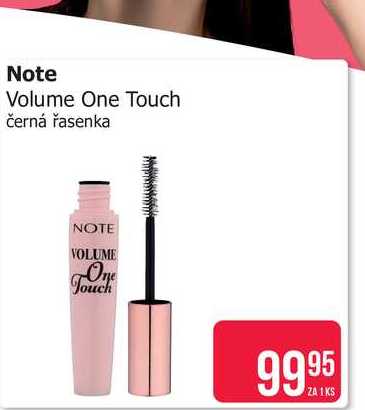 Note Volume One Touch černá řasenka 