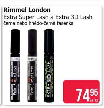 Rimmel London Extra Super Lash černá  řasenka 