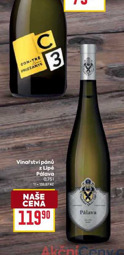 Vinařství pánů z Lipé Pálava 0,75l