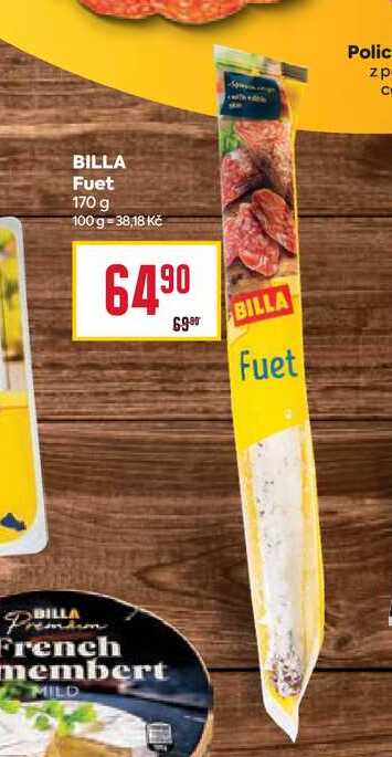 BILLA Fuet 170 g 
