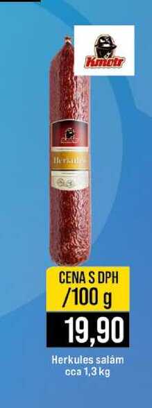 Herkules salám cca 1,3 kg 100g