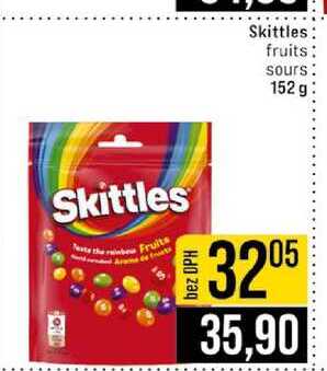 Skittles fruits sours 152g 