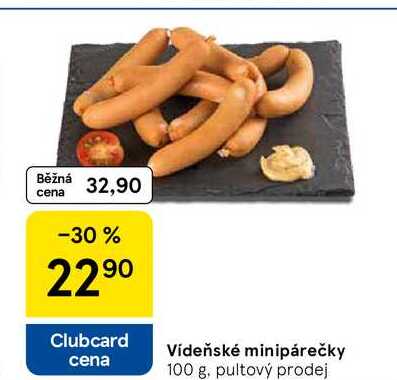 Vídeňské minipárečky, 100 g