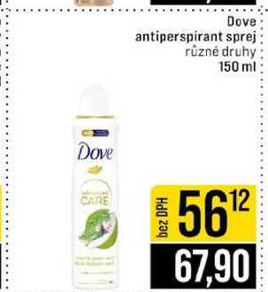 Dove antiperspirant sprej různé druhy 150 ml 