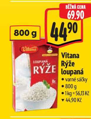   Vitana Rýže loupaná - varné sáčky 800 g 