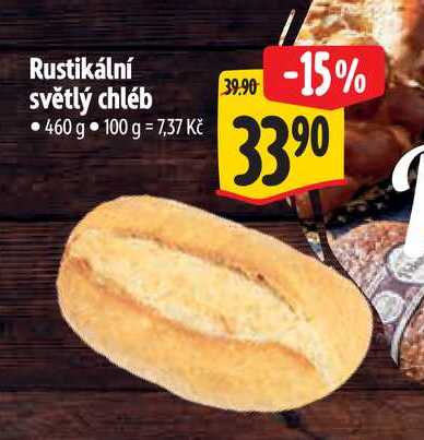 Rustikální světlý chléb 460 g 