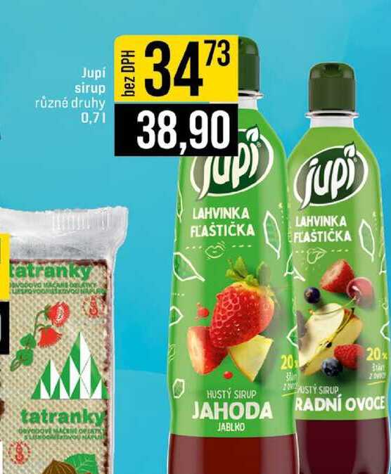 Jupi sirup různé druhy 0,7l