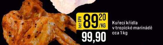 Kuřecí křídla v tropické marinádě cca 1kg 