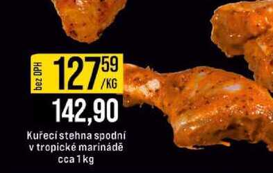 Kuřecí stehna spodní v tropické marinádě cca 1kg 
