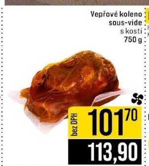 Vepřové koleno sous-vide s kosti 750 g