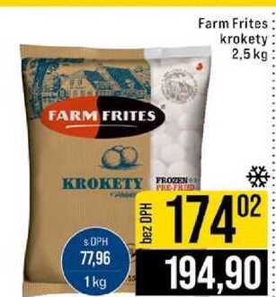 Farm Frites krokety 2,5 kg 