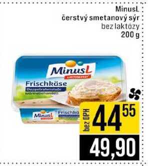 MinusL čerstvý smetanový sýr bez laktózy 200 g