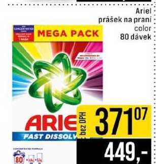Ariel prášek na praní color 80 dávek 