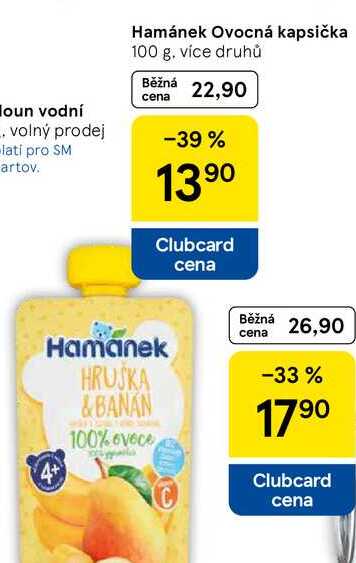 Hamánek Ovocná kapsička, 100 g 