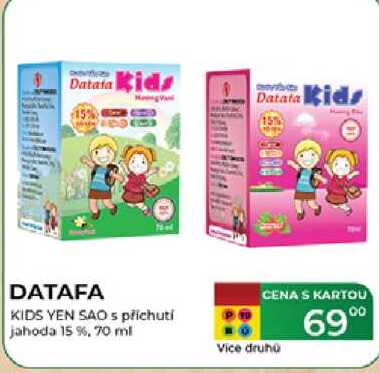 Datafa KIDS YEN SAO s příchutí jahoda 15 %, 70 ml