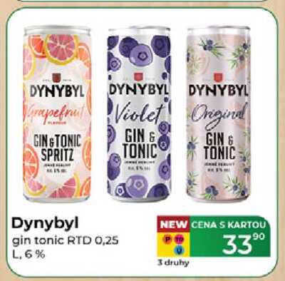 Dynybyl gin tonic RTD 0,25 L.6%  