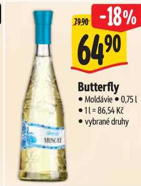 Butterfly, 0,75 l