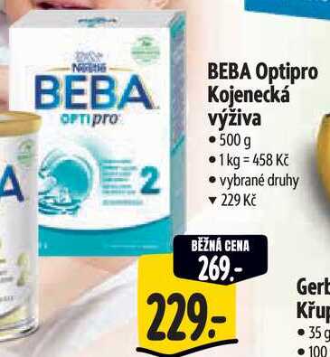BEBA Optipro Kojenecká výživa, 500 g