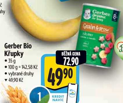 Gerber Bio Křupky, 35 g