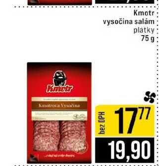 Kmotri vysočina salám platky 75g