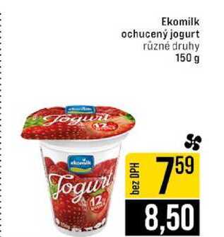 Ekomilk ochucený jogurt různé druhy 150 g 