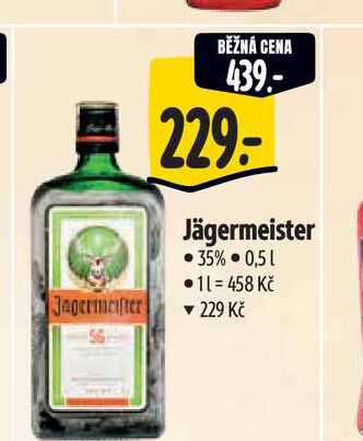   Jägermeister 35% 0,5 l