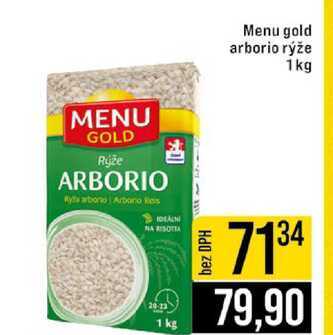 Menu gold arborio rýže 1kg 