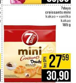 7days croissants mini kakao + vanilka kakao 185g