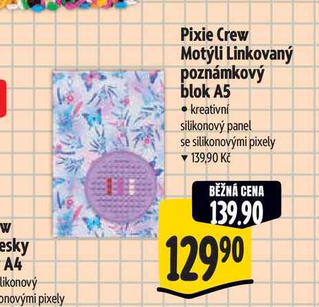   Pixie Crew Motýli Linkovaný poznámkový blok A5 