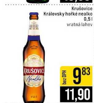 Krušovice Královsky hořké nealko 0,5l