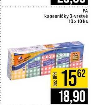 PA kapesničky 3-vrstvé 10 x 10 ks 