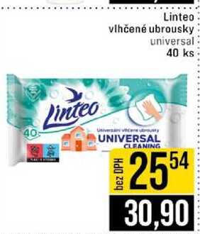 Linteo vlhčené ubrousky universal 40 ks 