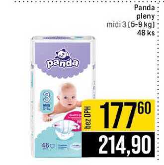Panda pleny midi 3 (5-9 kg) 48 ks