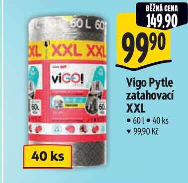 Vigo Pytle zatahovací XXL 60 l, 40 ks