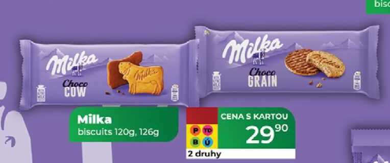 Milka biscuits 120g, 126g  