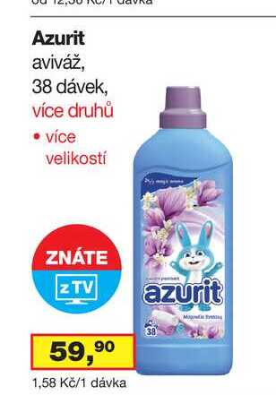 Azurit aviváž, 38 dávek, více druhů